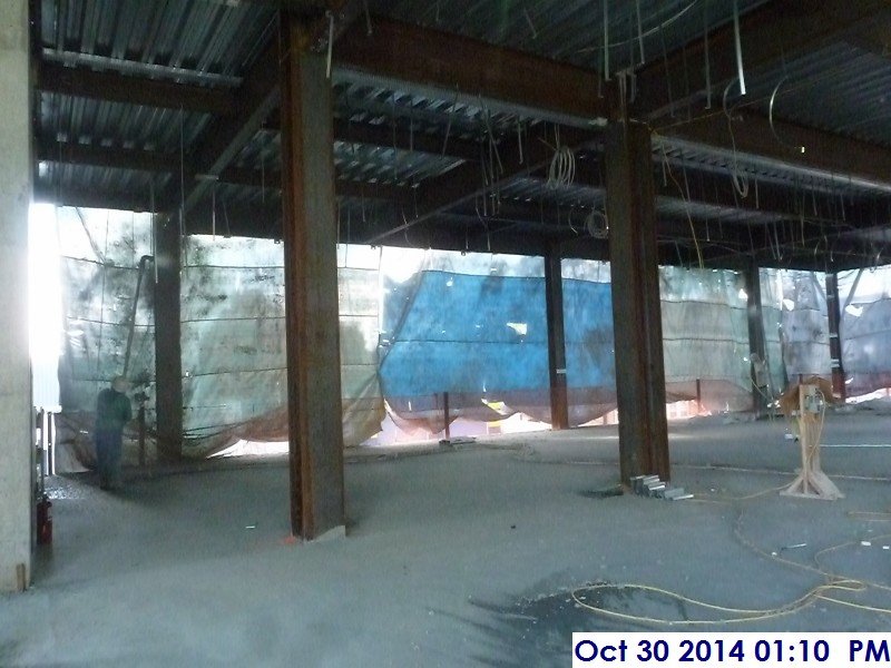 Started fireproofing the 2nd Floor Facing West (800x600)